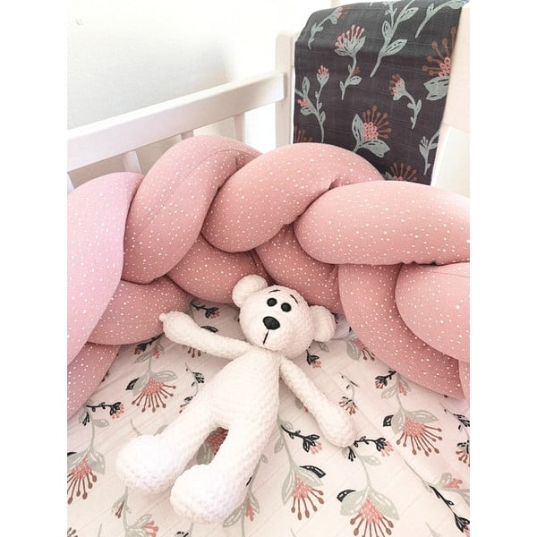 Protecție tricotată din bumbac T-TOMI, lungime 180 cm, roz-image-1