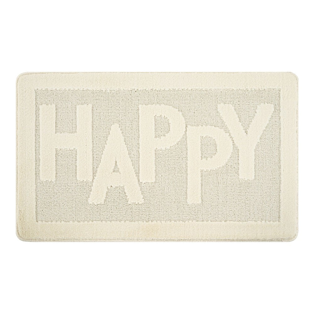 Covoraș de baie crem 60x100 cm Happy – Foutastic