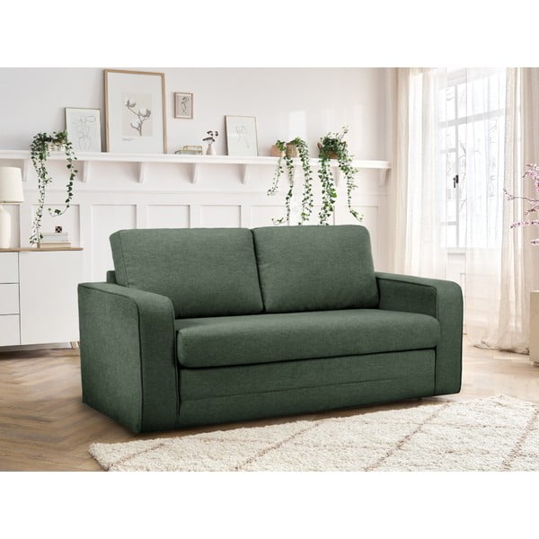 Canapea verde extensibilă 160 cm Come – Bobochic Paris-image-1