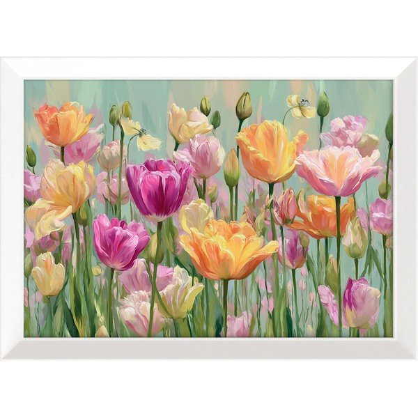 Tablou cu ramă imprimat 75x56 cm Spring Tulip – Styler