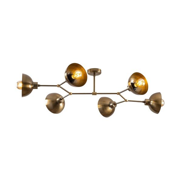 Plafonieră aurie cu abajur din metal 52x102 cm Dram – Opviq lights-image-2