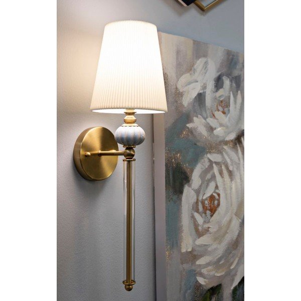 Aplică de perete albă-aurie Warsaw – Mauro Ferretti-image-1