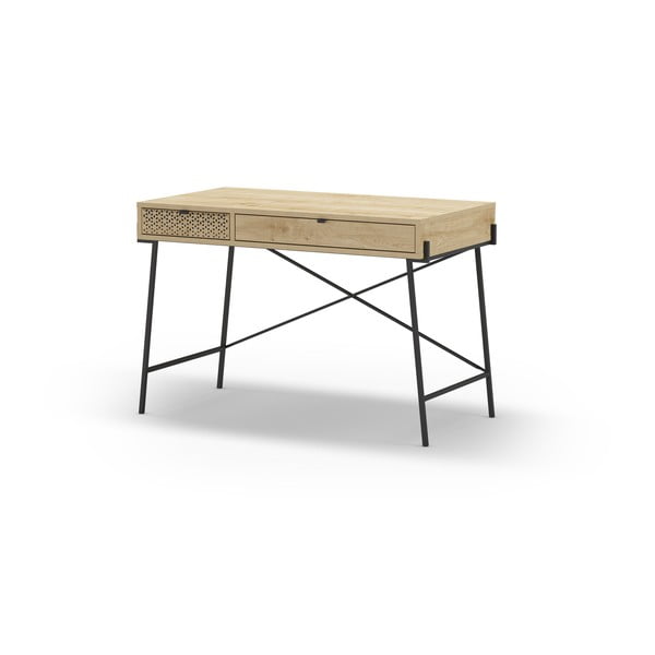 Birou cu aspect de lemn de stejar 60x110 cm Ecrin – Marckeric-image-3