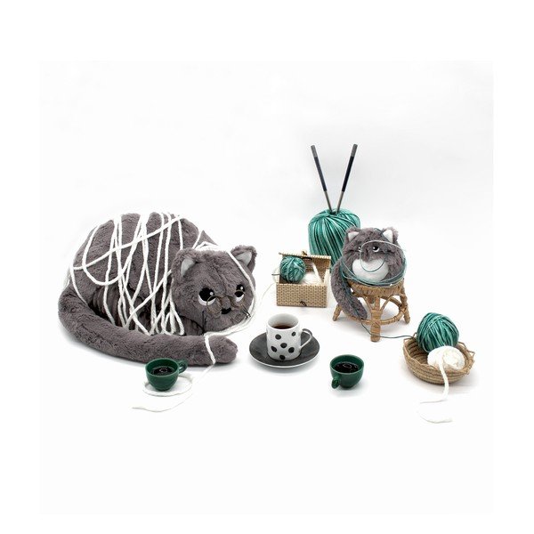 Jucării de pluș 2 buc. Ptipotos Miaou – Les Deglingos-image-2