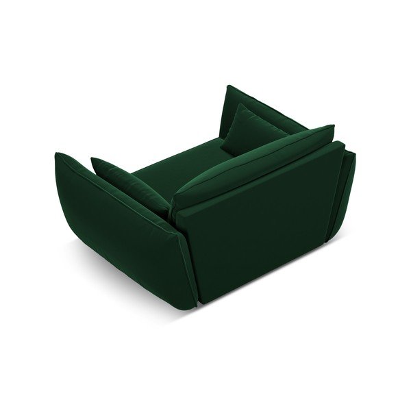 Fotoliu verde închis cu tapițerie din catifea Vanda – Mazzini Sofas-image-3