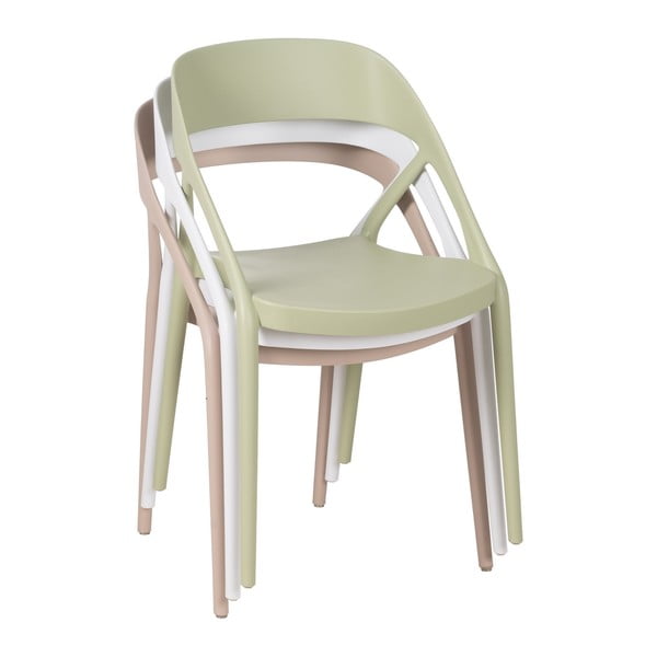 Scaune de dining verde-deschis 2 buc. din plastic – Ixia-image-3