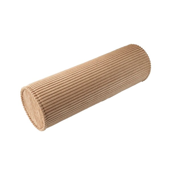 Pernă decorativă pentru copii maro cu tapițerie din catifea reiată Roll – Wigiwama