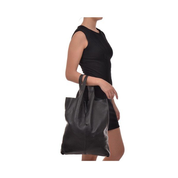 Geantă din piele Isabella Rhea Pemlio, negru-image-1
