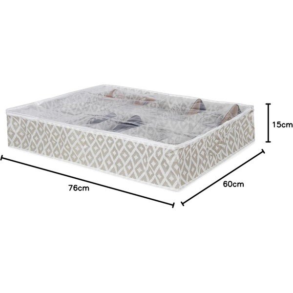 Cutie de depozitare sub pat pentru pantofi Compactor Daman Range, 76 x 60 cm-image-2