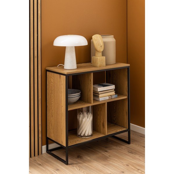 Bibliotecă   cu aspect de lemn de stejar 77x79,5 cm Swindon – Actona-image-4