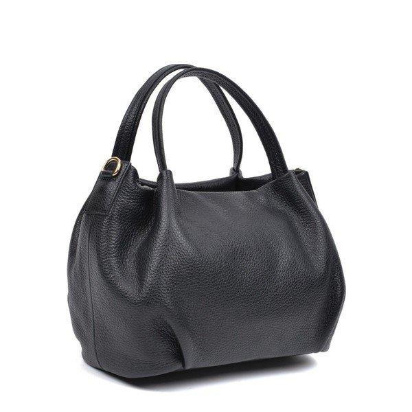 Geantă de mână din piele Anna Luchini Holly, negru-image-1