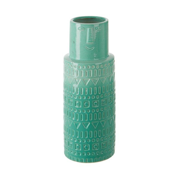 Vază din gresie ceramică Premier Housewares Mimo, verde pastelat-image-1