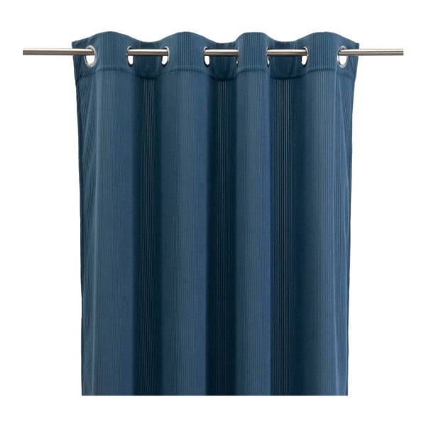 Draperie albastră din catifea reiată 140x260 cm Merely – Casa Selección