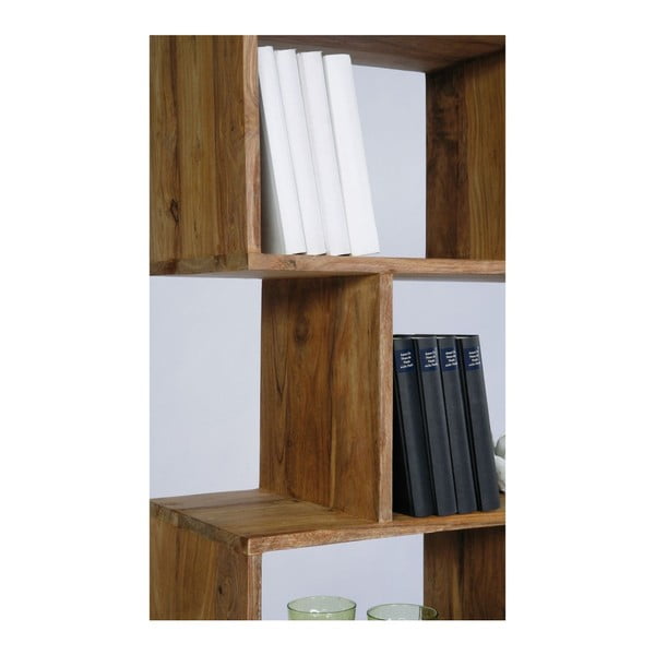 Bibliotecă din lemn sheesham Kare Design Authentico ZickZack-image-2