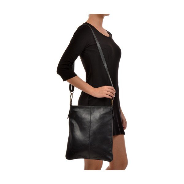 Poșetă din piele Mangotti Pasca, negru-image-4