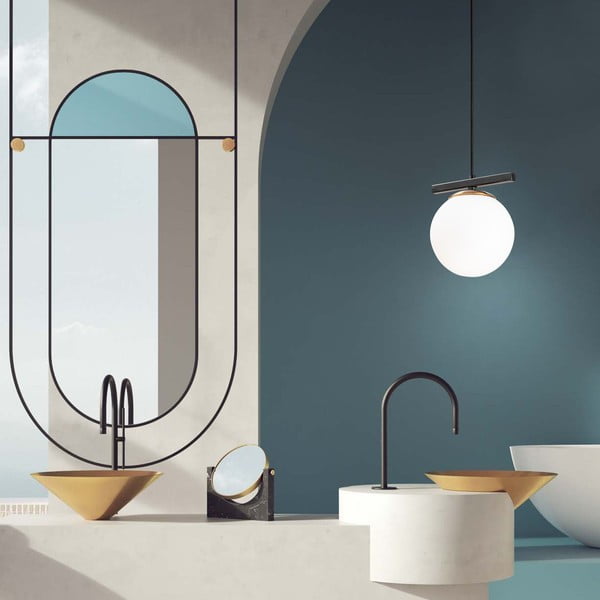 Lustră albă/neagră cu abajur din sticlă ø 15 cm Üzüm – Opviq lights-image-4