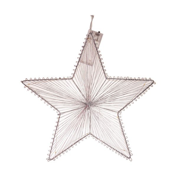 Decorațiune luminoasă de Crăciun argintie cu baterii – Dakls