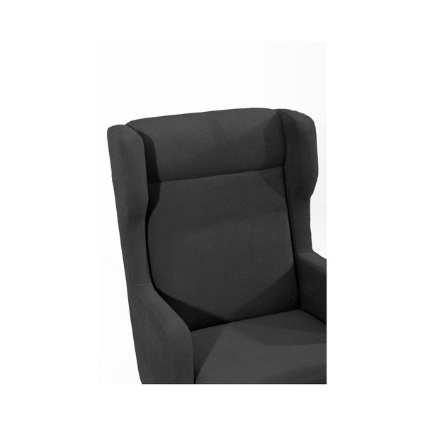 Fotoliu Max Winzer Bennet Suede, negru-image-1