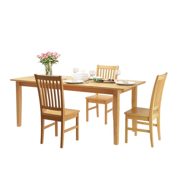 Set 2 scaune din lemn de pin Støraa Daisy-image-1