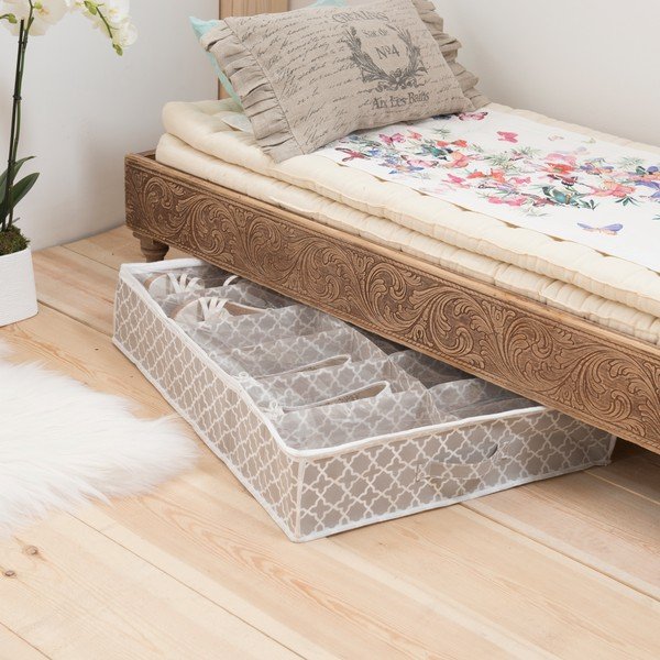 Cutie depozitare pentru încălțăminte Compactor, lungime 76 cm, bej-image-1