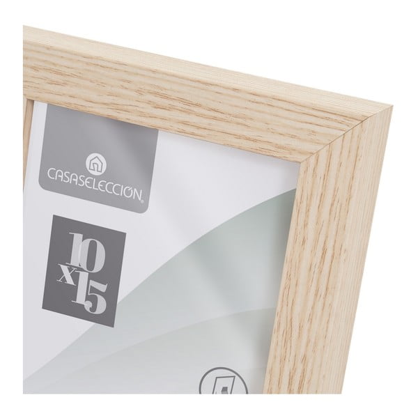 Ramă foto în culoare naturală cu picior de susținere, de agățat 12,5x17,5 cm Sencillo – Casa Selección-image-4