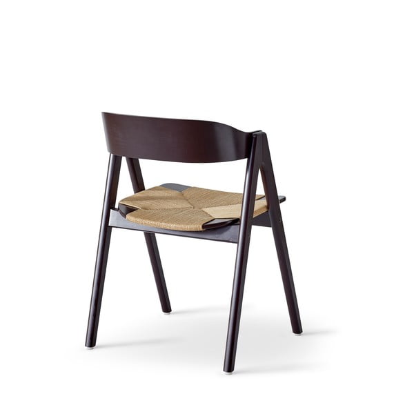 Scaun din lemn de fag și șezut din ratan Findahl by Hammel Mette, negru-image-3