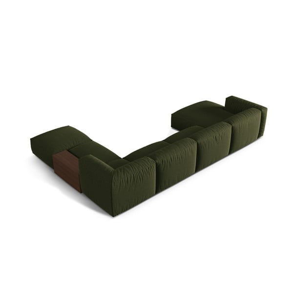 Colțar modular verde (cu colț pe partea dreaptă/în formă de "U") Martina – Micadoni Home-image-2