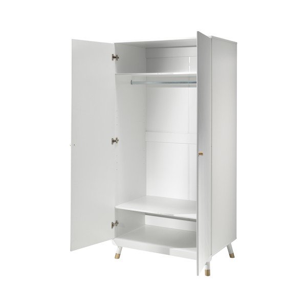 Dulap din lemn de pin pentru camera copiilor Vipack Billy, alb-image-2