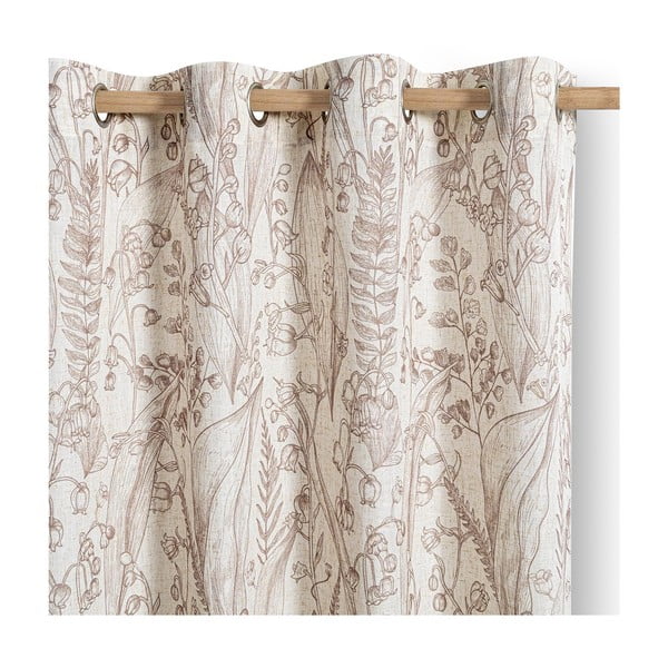 Draperie bej/maro deschis 135x250 cm Selvetia – Restilo