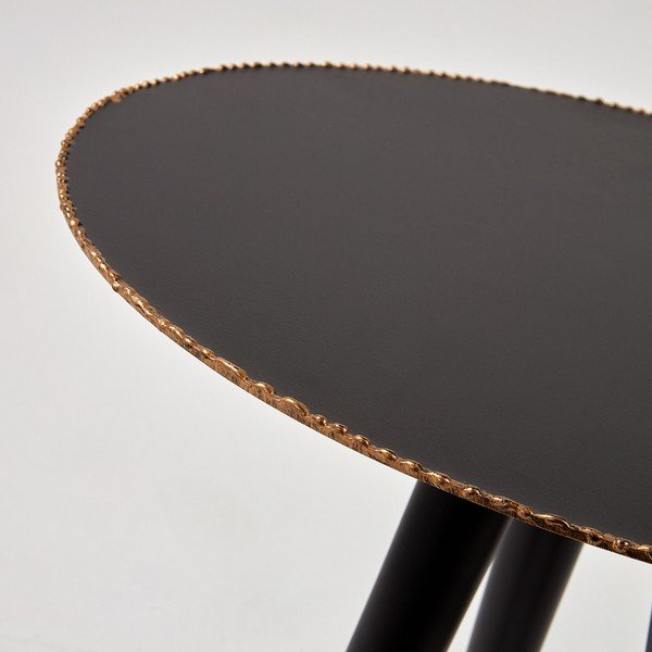 Masă de cafea La Forma Pearson, înălțime 35,5 cm, negru-image-1