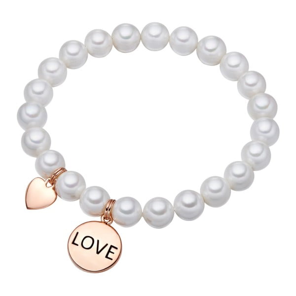 Brățară cu perle Pearls of London Love, 19 cm