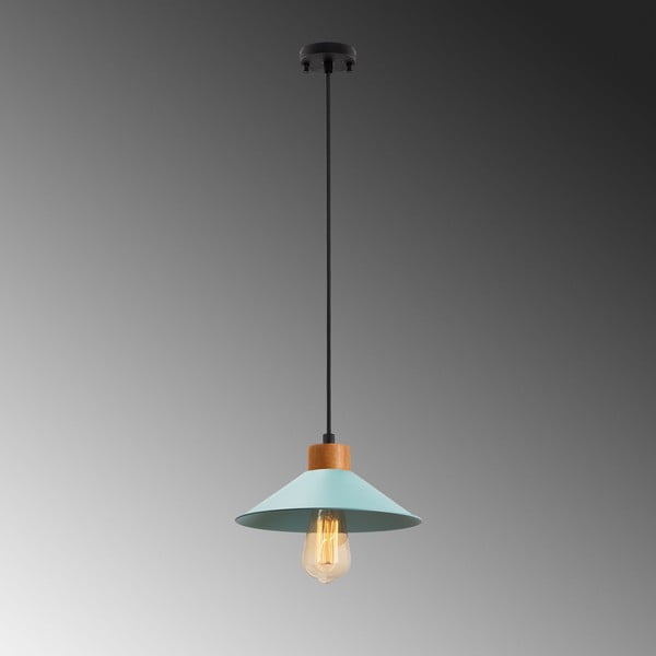 Lustră turcoaz/în culoare naturală cu abajur din metal ø 24 cm Manavgat – Opviq lights-image-4