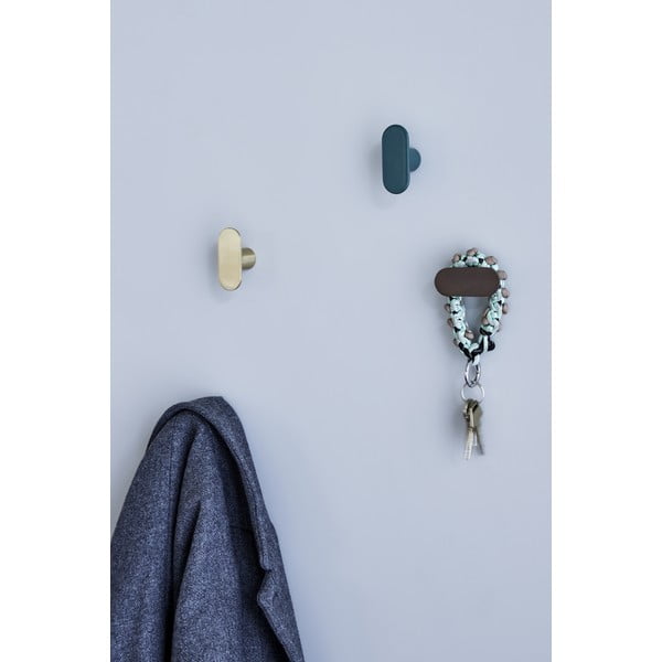 Cârlig auriu de montat pe perete din metal Piccolo – Hübsch-image-1