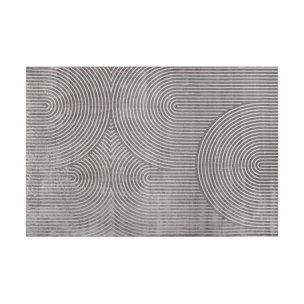 Covor gri din viscoză 140x200 cm Geode – douceur d'intérieur-image-2