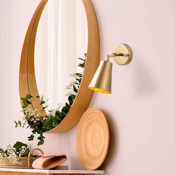 Aplică de perete aurie ø 10 cm Evander – Opviq lights-image-1