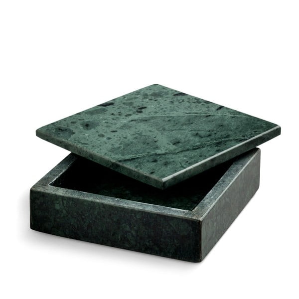 Cutie depozitare din marmură NORDSTJERNE, 10 x 10 cm, verde