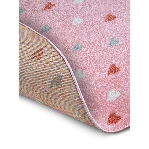 Covor pentru copii roz ø 100 cm Little Hearts – Hanse Home-image-3
