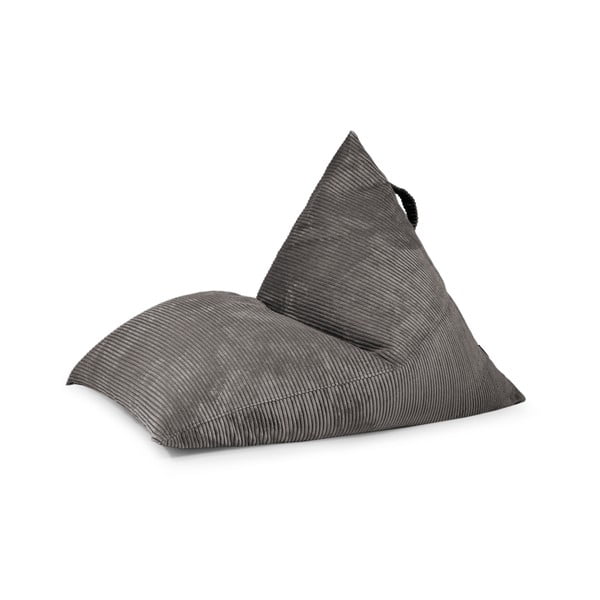 Fotoliu bean bag negru cu tapițerie din catifea reiată Razz – SLOWDOWN-image-3