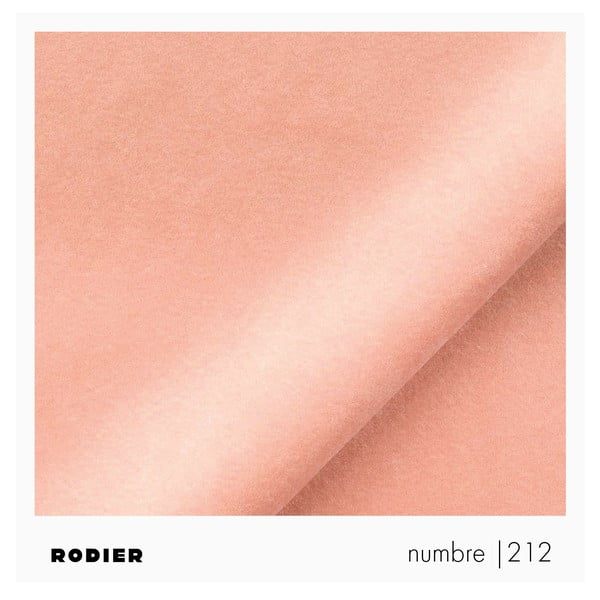 Colțar roz extensibil, cu spațiu de depozitare cu tapițerie din catifea (cu colț pe partea dreaptă, cu șezlong) Brim – Rodier-image-2