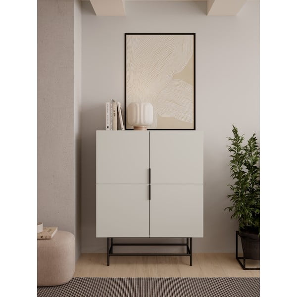 Dulap crem 100x128 cm Eldia – Marckeric-image-1