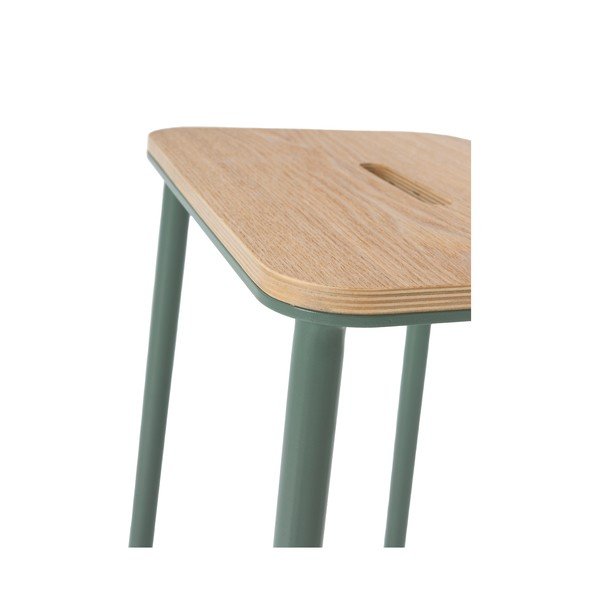 Set de scaune de bar verde 2 buc. (înălțime șezut 65 cm) Abba – Marckeric-image-4