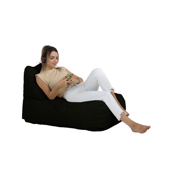 Fotoliu bean bag negru Trendy – Floriane Garden-image-3