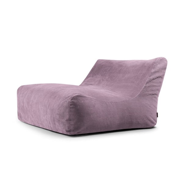 Fotoliu bean bag mov cu tapițerie din catifea reiată Sofa Lounge – SLOWDOWN