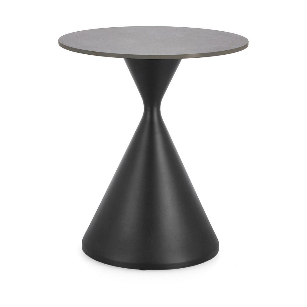 Măsuță auxiliară rotundă cu blat cu aspect de marmură ø 50 cm Joona – Bizzotto