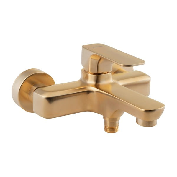 Baterie aurie pentru cadă cu montare pe perete (2 ieșiri) Spy – Sapho