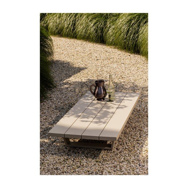 Măsuță de cafea pentru grădină din aluminiu 70x140 cm Bear – Exotan-image-1