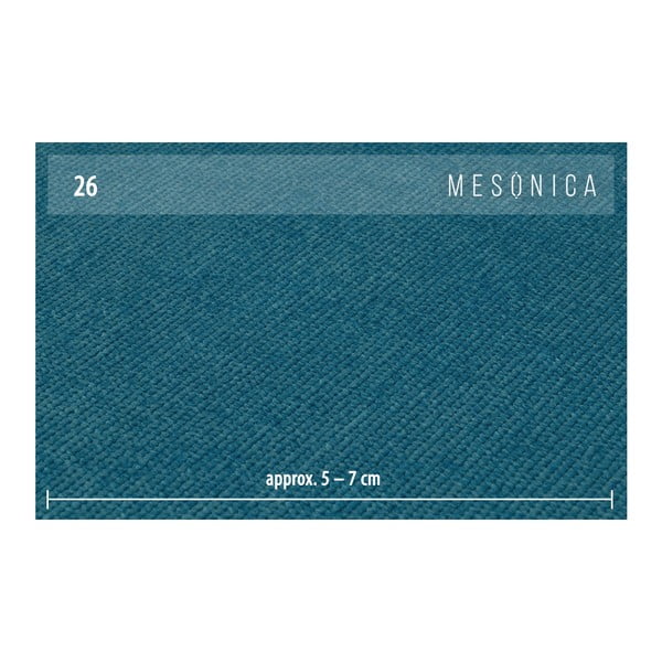 Colțar pe partea stângă cu picioare metalice MESONICA Puzo, albastru-image-4