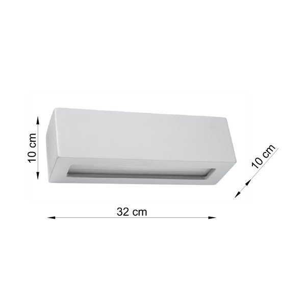 Aplică din ceramică Sollux Vega, gri-image-2