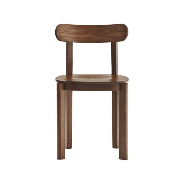 Scaun de dining în culoare naturală închisă cu aspect de lemn de frasin Nara – Teulat-image-2