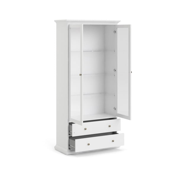 Vitrină albă 96x201 cm Paris – Tvilum-image-4